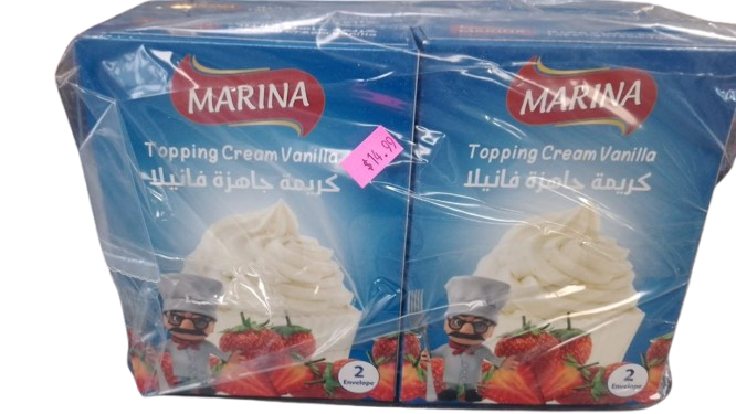 Ready-made vanilla cream - food