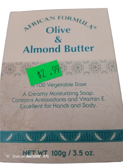 African olive & Almond butter soap - Beauty Supply