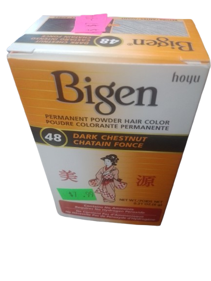Bigen 48 Dark Chestnut powder hair color - Beauty Supply