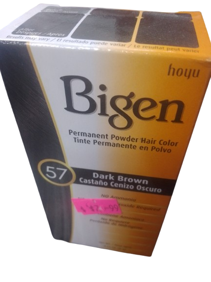 Bigen 57 Dark Brown powder hair color - Beauty Supply